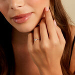 Bague Athena Platine Blanc Diamant - Solitaires Femme | Marc Orian