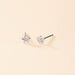 Boucles D'oreilles Puces Sulya Argent Blanc - Puces Femme | Marc Orian
