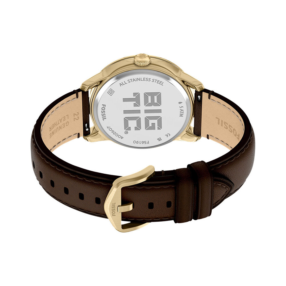 Montre Fossil Bic Tic Tourbillon Gris - Montres &eacute;tanches Homme | Marc Orian