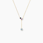 Collier Amaranta Or Jaune Topaze Am&eacute;thyste - Colliers avec pierres Femme | Marc Orian