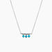 Collier Della Argent Blanc Turquoise - Colliers avec pierres Femme | Marc Orian