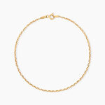 Cha&icirc;ne De Cheville Maille Jaseron Or Jaune - Chaines de cheville Femme | Marc Orian