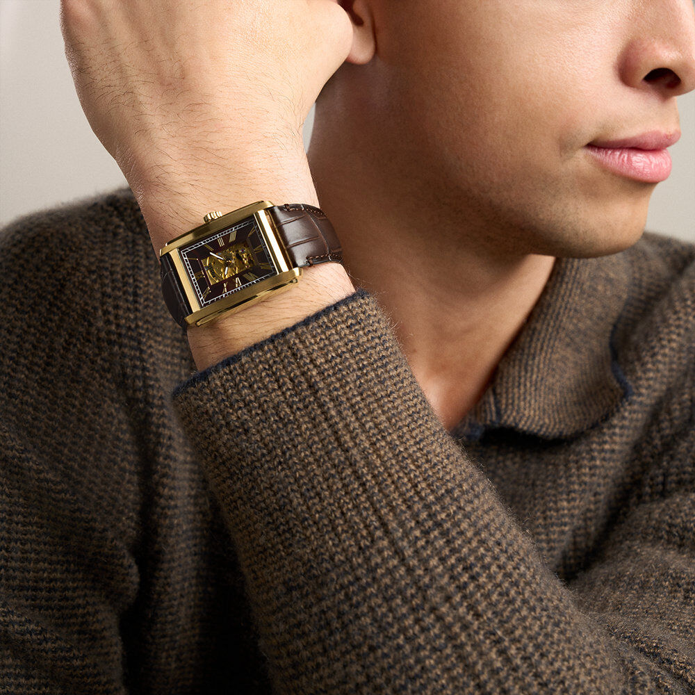 Montre Fossil Carraway Automatic Marron - Montres automatiques Homme | Marc Orian