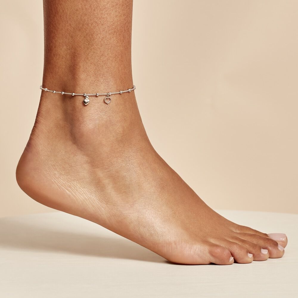Chaîne De Cheville Minia Argent Blanc - Chaines de cheville Femme | Marc Orian