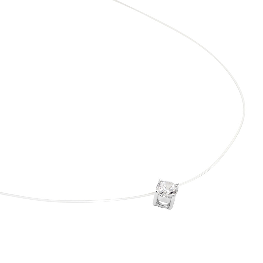 Collier Nylon Argent Blanc Oxyde - Colliers Femme | Marc Orian