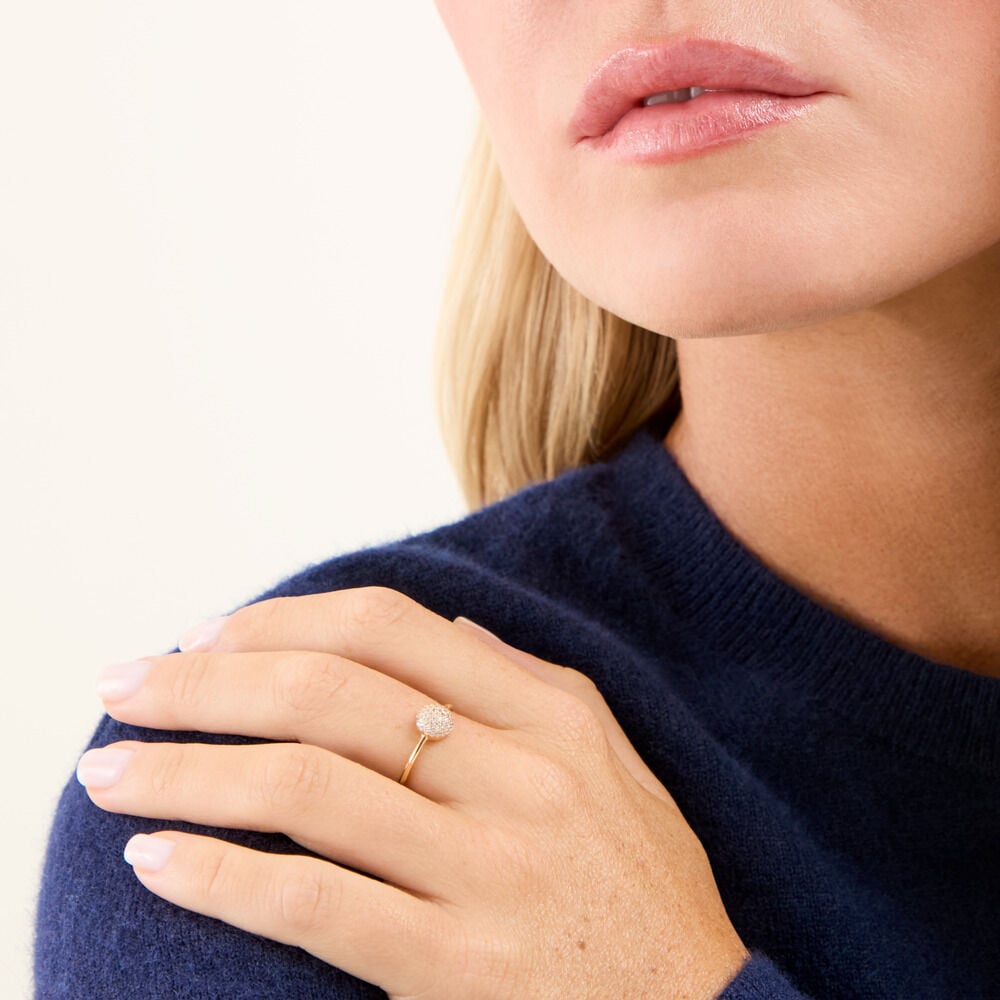 Bague Amelia Plaqu&eacute; Or Jaune Oxyde De Zirconium - Bijoux fantaisie Femme | Marc Orian