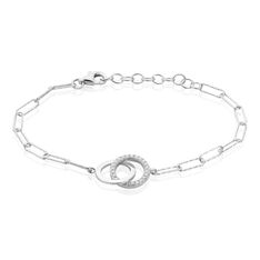 Bracelet Argent Satin Oxydes De Zirconium - Bracelets chaînes Femme | Marc Orian