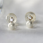 Boucles D'oreilles Puces Eolande Or Jaune Perle De Culture - Puces Femme | Marc Orian