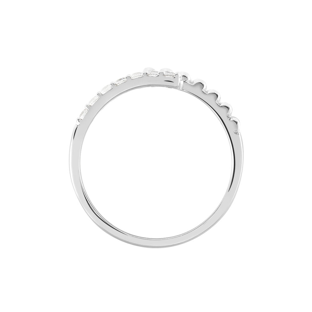 Bague Pisa Argent Blanc Oxyde De Zirconium - Bagues avec pierre Femme | Marc Orian