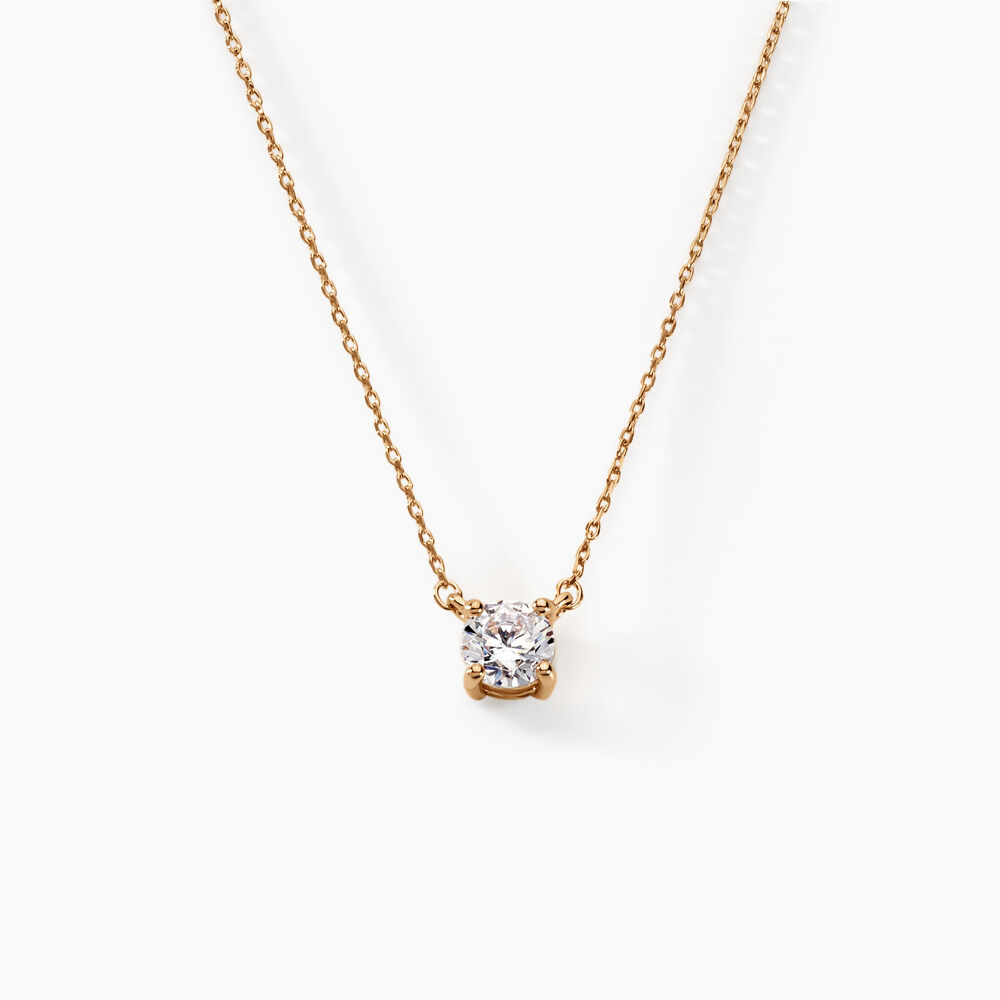 Collier Nilay Plaque Or Doré Oxyde De Zirconium - Colliers avec pierres Femme | Marc Orian