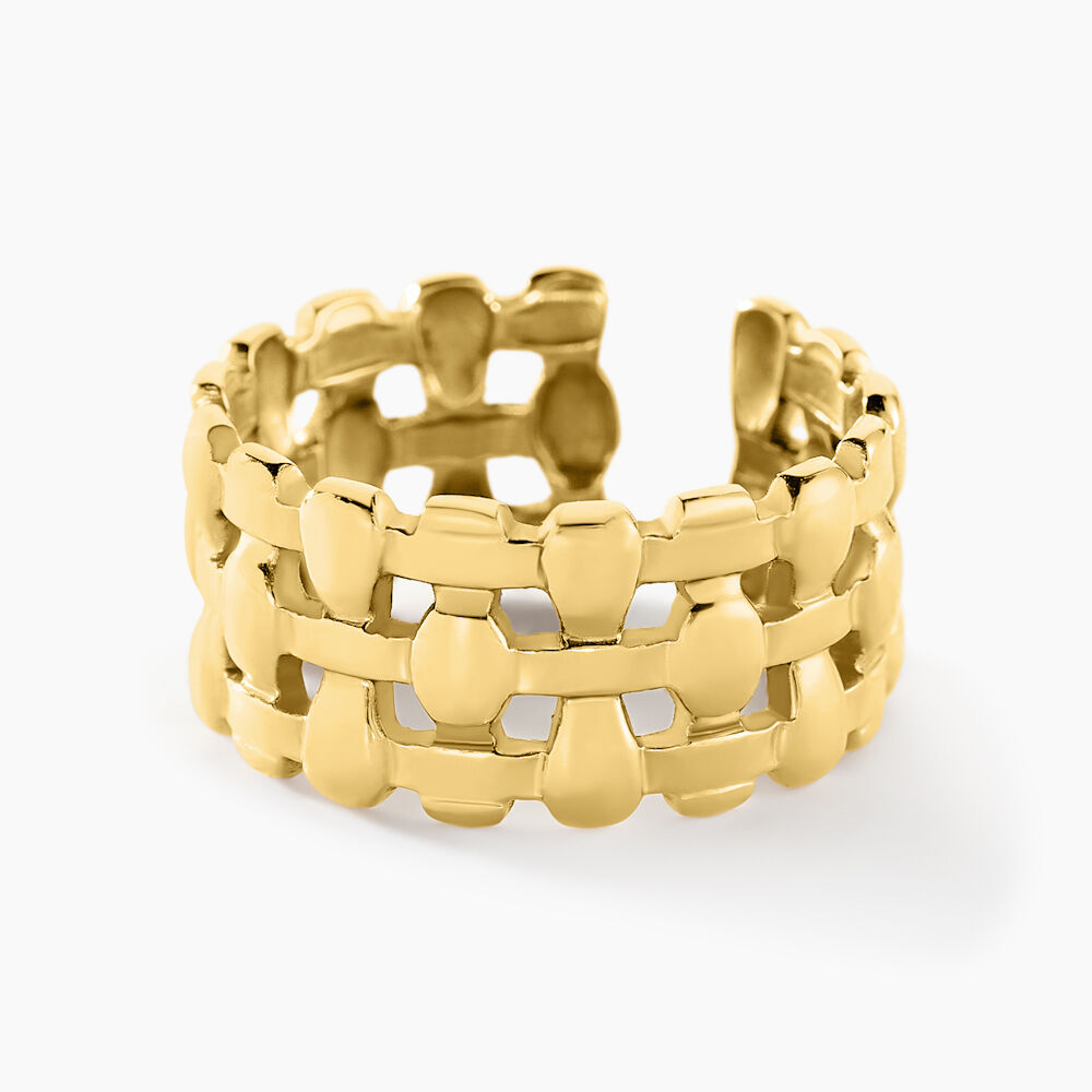 Bague Pasadena Acier Jaune - Bagues dorées Femme | Marc Orian