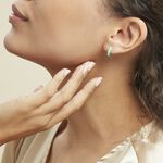 Cr&eacute;oles Argent Blanc Sadia - Cr&eacute;oles Femme | Marc Orian