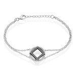 Bracelet Ally Argent Blanc C&eacute;ramique Et Oxyde De Zirconium - Bracelets fantaisie Femme | Marc Orian