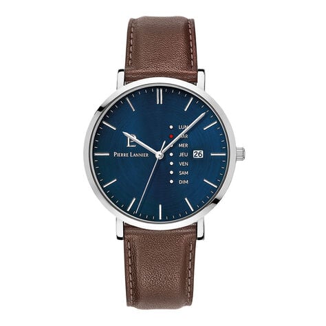 Montre Pierre Lannier Data Bleu - Montres étanches Homme | Marc Orian