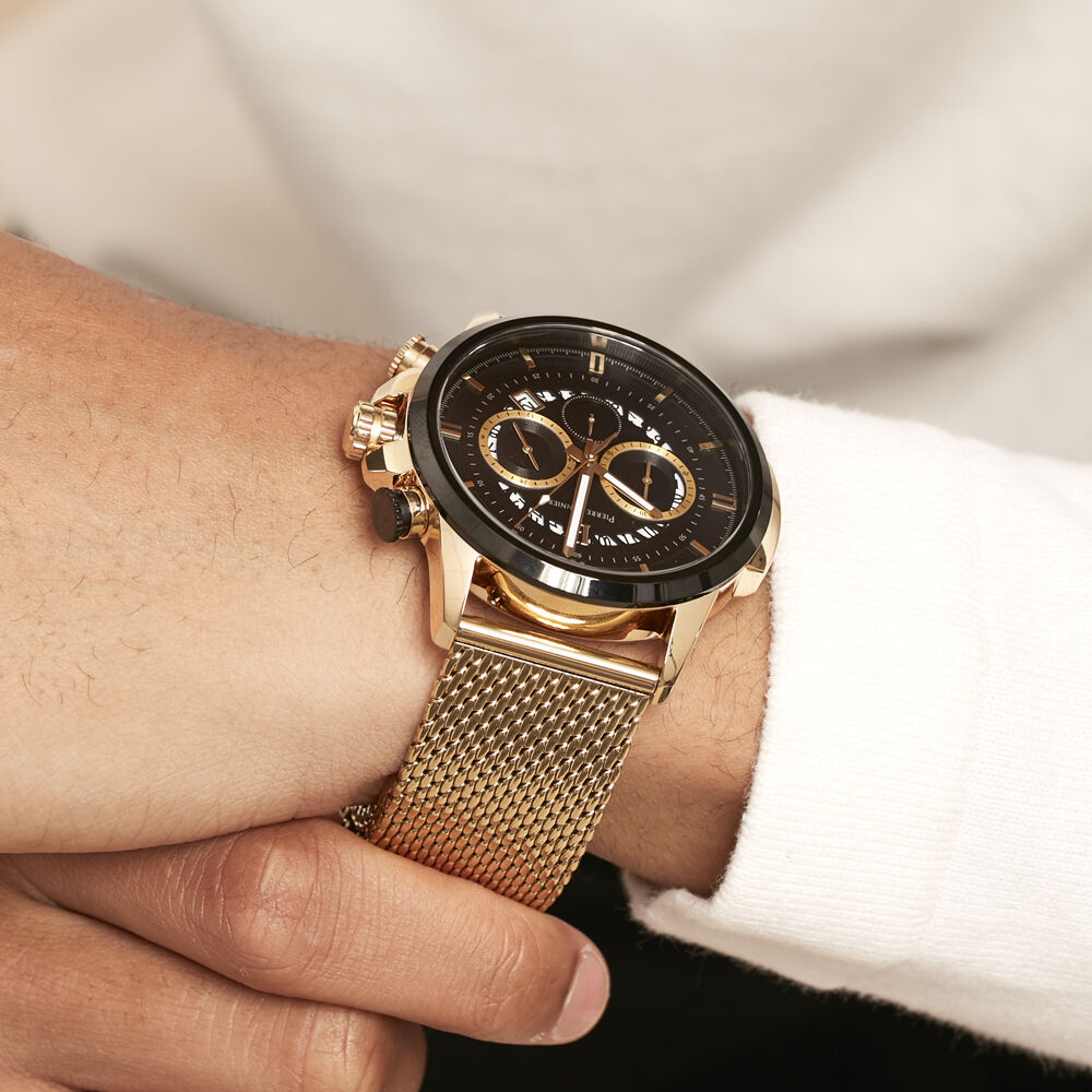 Montre Pierre Lannier Sentinelle Noir - Montres étanches Homme | Marc Orian