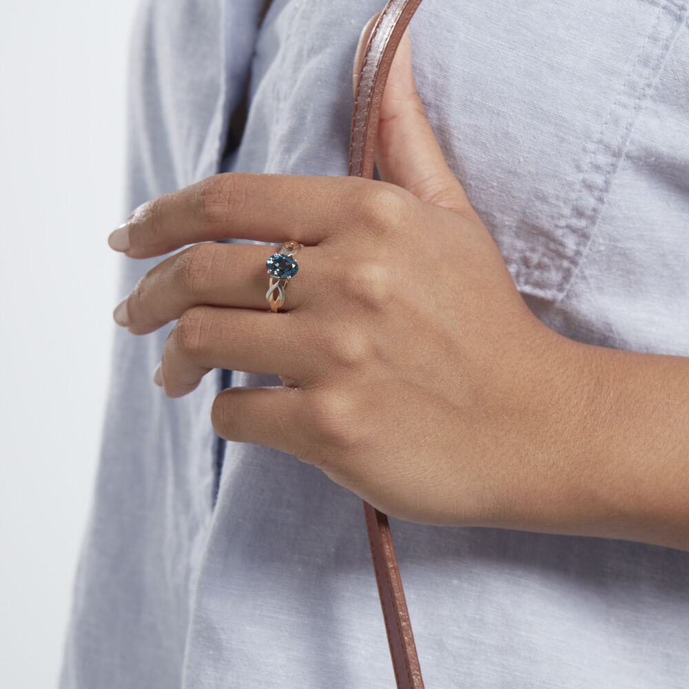 Bague Habib Or Blanc Oxyde - Bagues fiançailles Femme | Marc Orian