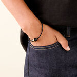 Bracelet Jourdan Cuir De Vache Noir - Bracelets cuir Homme | Marc Orian