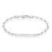 Bracelet Identité Carrus Argent Blanc - Gourmettes Femme | Marc Orian