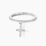 Bague Gorane Argent Blanc Oxyde De Zirconium - Bijoux fantaisie Femme | Marc Orian