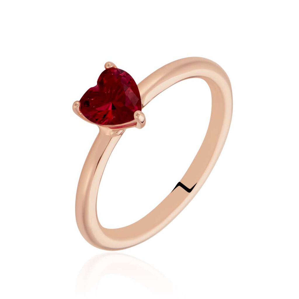 Bague Solitaire Kelvyn Argent Rose Oxyde De Zirconium - Solitaires Femme | Marc Orian