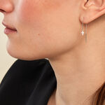 Boucles D'oreilles Pendantes Siem Argent Blanc Oxyde De Zirconium - Pendantes Femme | Marc Orian