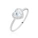 Bague Lienor Or Blanc Oxyde - Solitaires Femme | Marc Orian