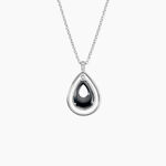 Collier Brewen Argent Blanc C&eacute;ramique Et Oxyde De Zirconium - Colliers avec pierres Femme | Marc Orian
