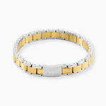 Bracelet Boss Links Essentials Acier Bicolore - Bracelets cha&icirc;nes Homme | Marc Orian