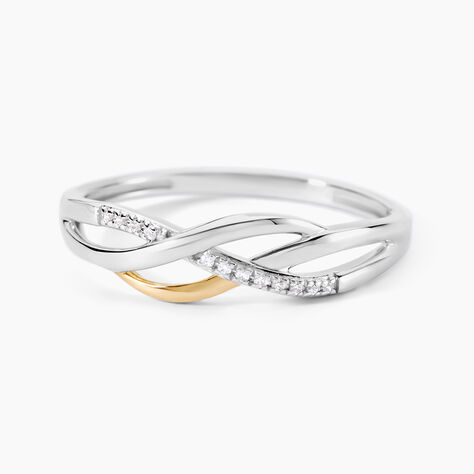 Bague Or Jaune Argent Blanc Oxyde De Zirconium - Bagues avec pierre Femme | Marc Orian