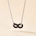 Collier Celinia Argent Blanc C&eacute;ramique Et Oxyde De Zirconium - Colliers avec pierres Femme | Marc Orian