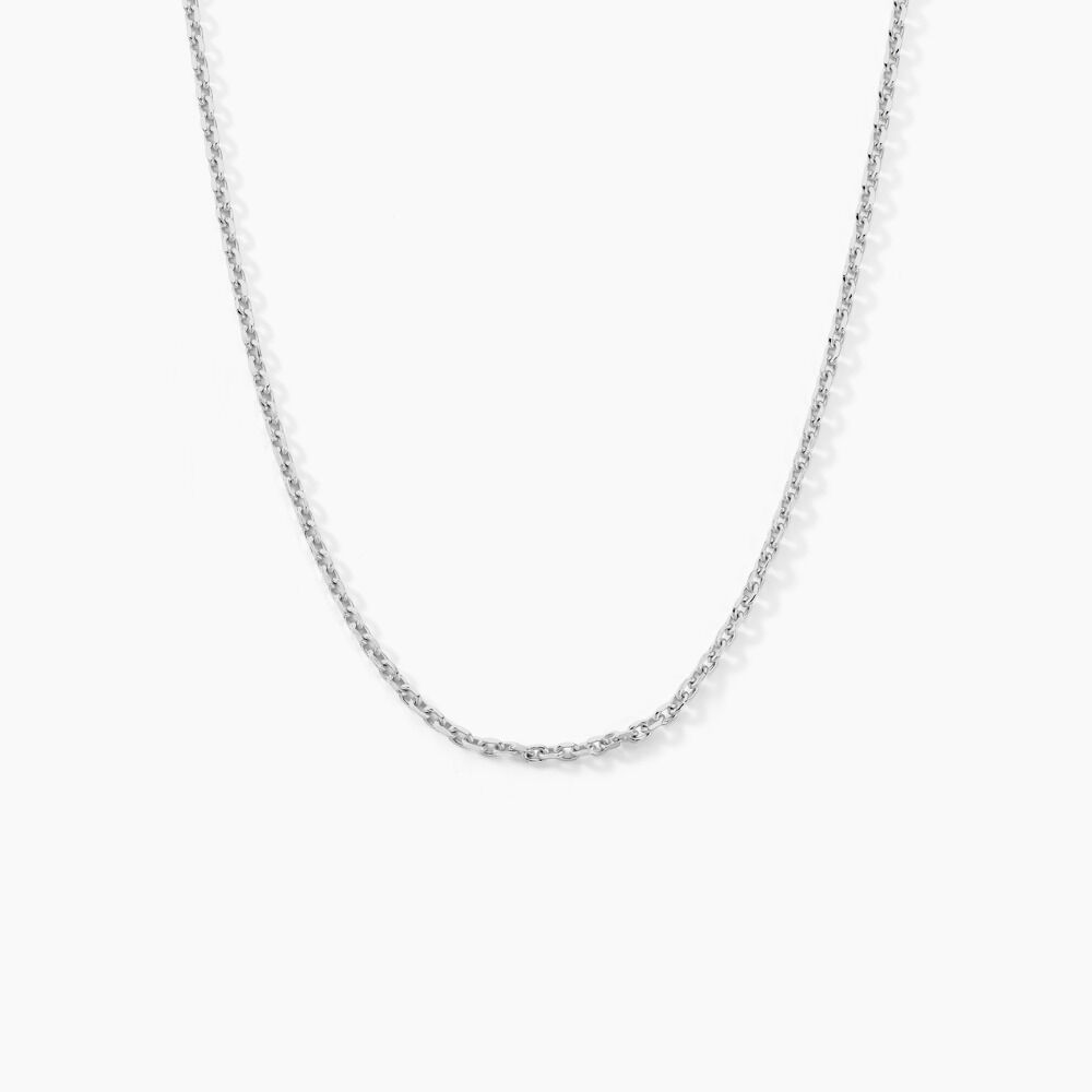 Chaîne Claudine Maille Forçat Argent Blanc - Chaines Famille | Marc Orian