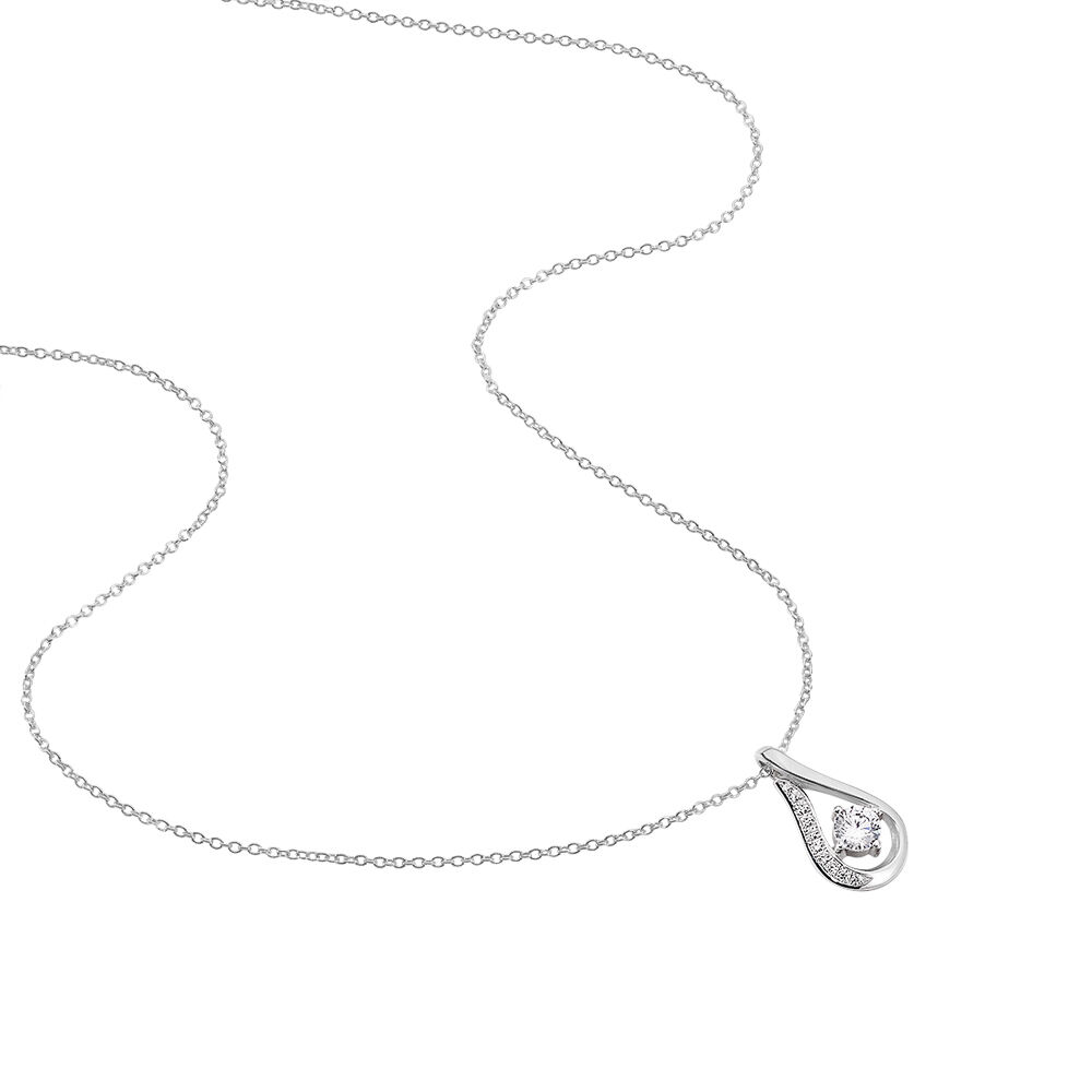 Collier Thiane Argent Blanc Oxyde De Zirconium - Colliers avec pierres Femme | Marc Orian