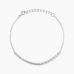 Bracelet Whitney Argent Blanc Oxyde De Zirconium - Bracelets fantaisie Femme | Marc Orian