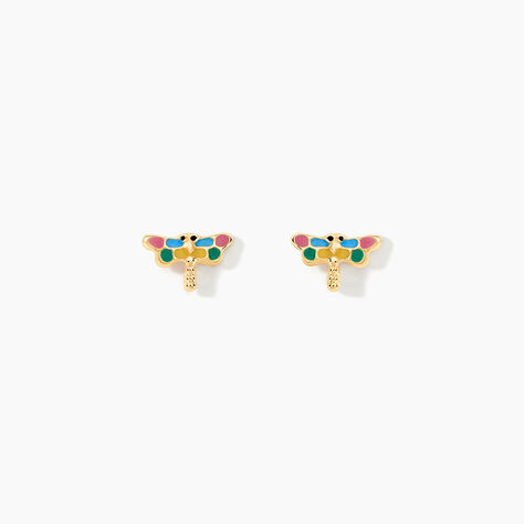 Boucles D'oreilles Puces Liberius Or Jaune - Puces Enfant | Marc Orian