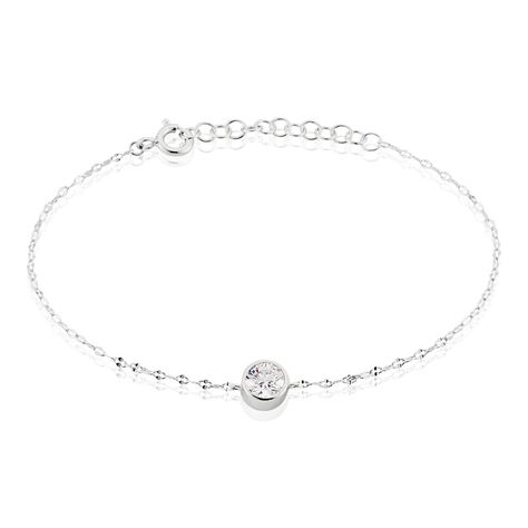 Bracelet Jaclyn Argent Blanc Oxyde De Zirconium - Bracelets chaînes Femme | Marc Orian