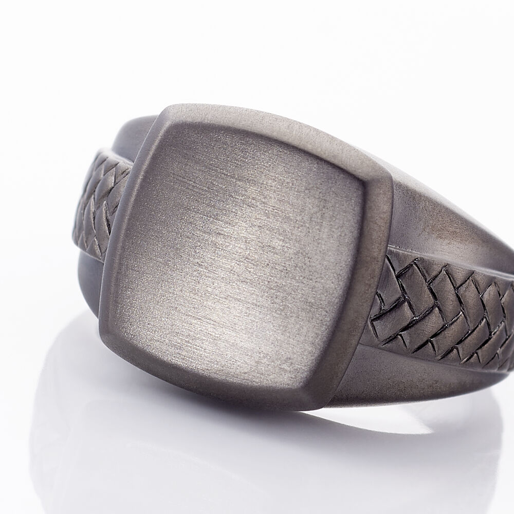 Bague Argent Noir - Bagues grosses Homme | Marc Orian