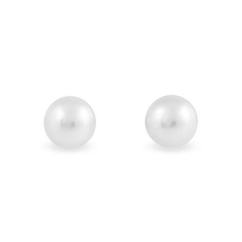 Boucles D'oreilles Puces Kesya Nacres Bouton Or Jaune Perle De Culture - Puces Femme | Marc Orian