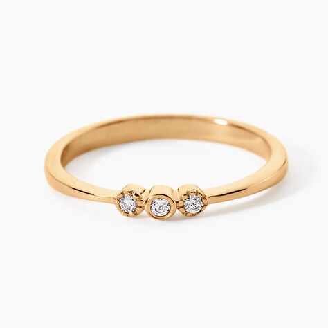 Bague Emerica Plaqu&eacute; Or Jaune Oxyde De Zirconium - Bijoux fantaisie Femme | Marc Orian