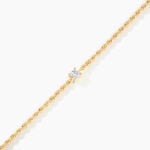Bracelet Jerry Or Jaune Oxyde De Zirconium - Bracelets cha&icirc;nes Femme | Marc Orian