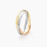 Alliance Entrelacee Ruban Plat Or Tricolore - Alliances duo Unisex | Marc Orian