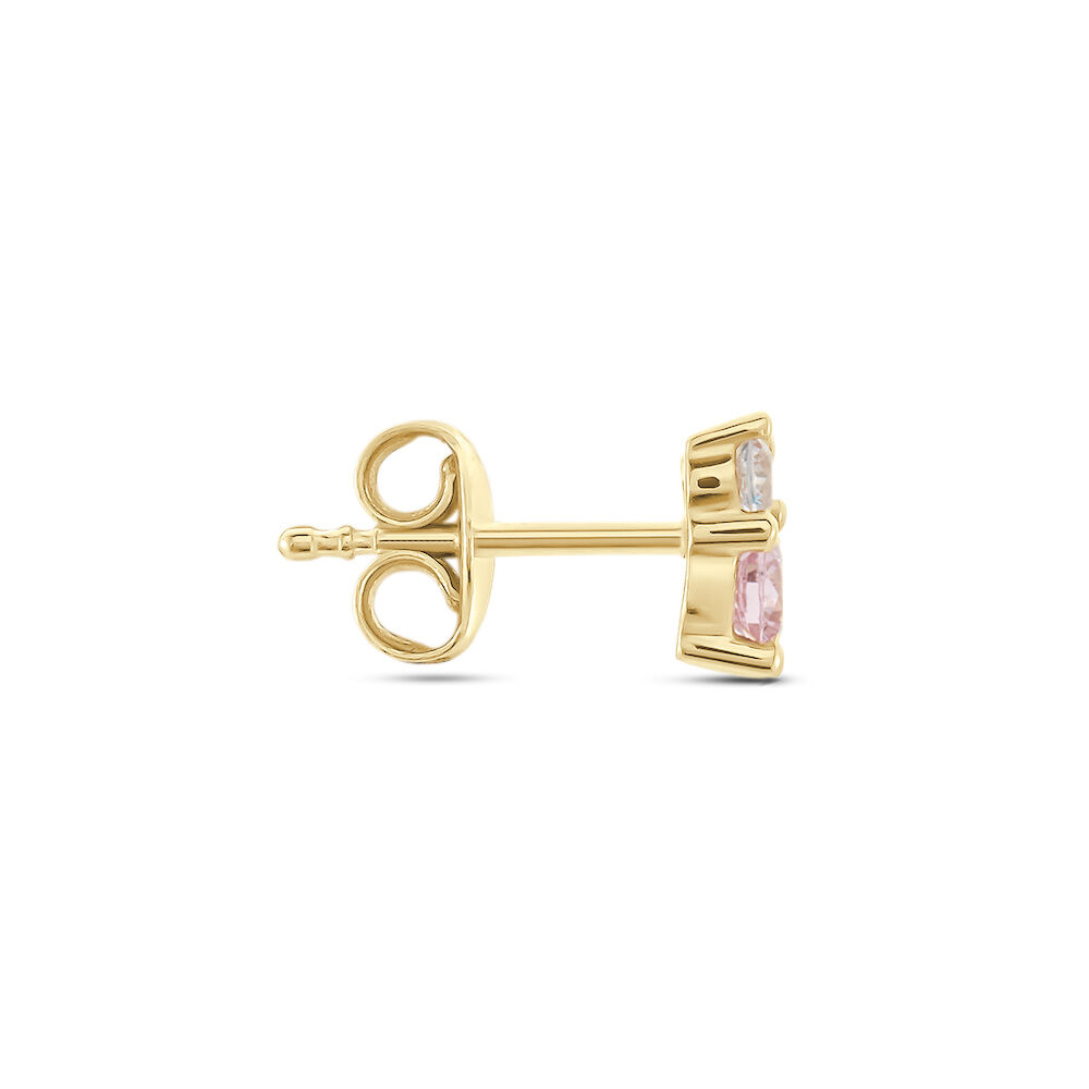 Boucle D'oreille Puce Unitaire Plaqué Or Jaune Miksa Oxydes - Piercings d'oreilles Femme | Marc Orian