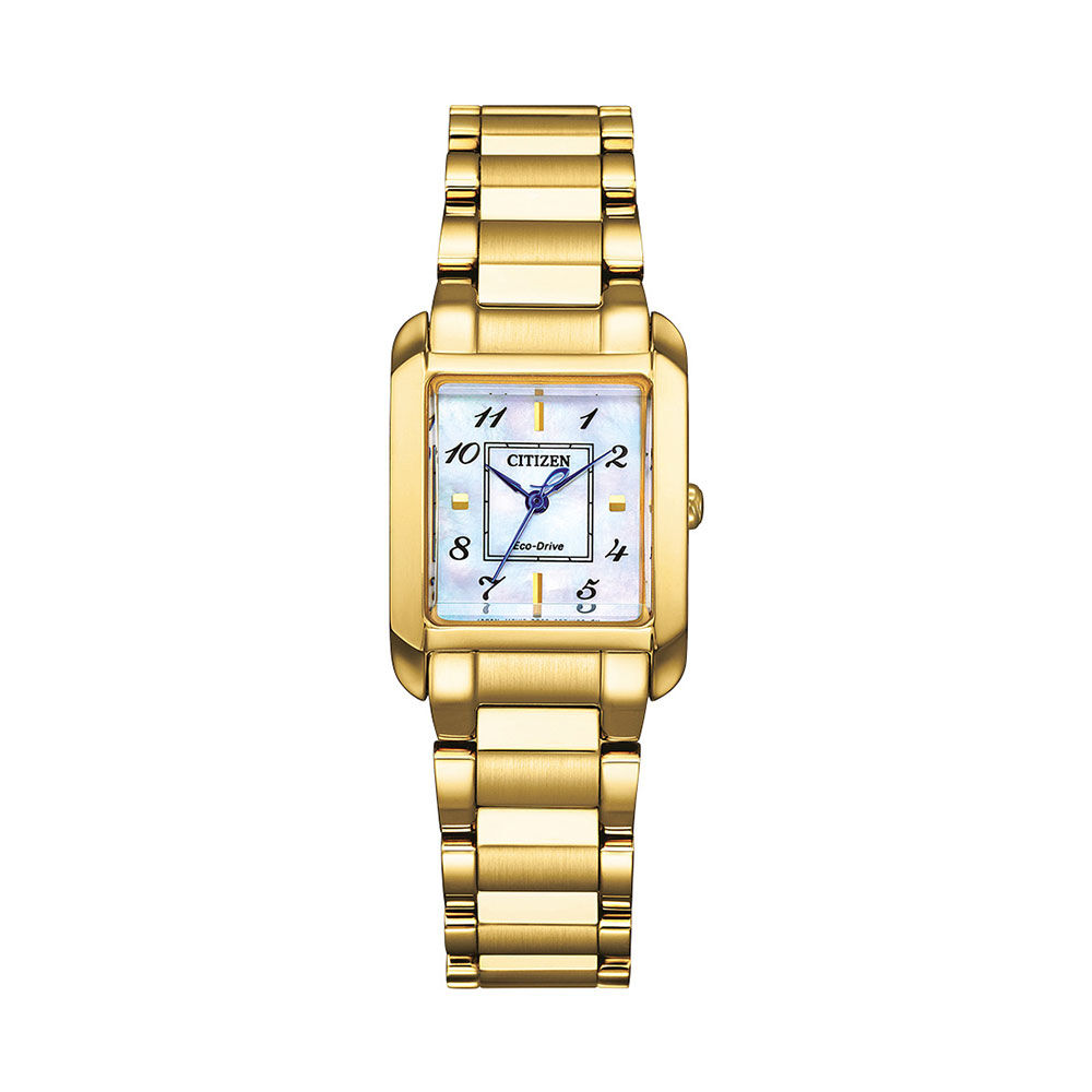 Montre Citizen Ladies Square Nacre Blanche - Montres étanches Femme | Marc Orian