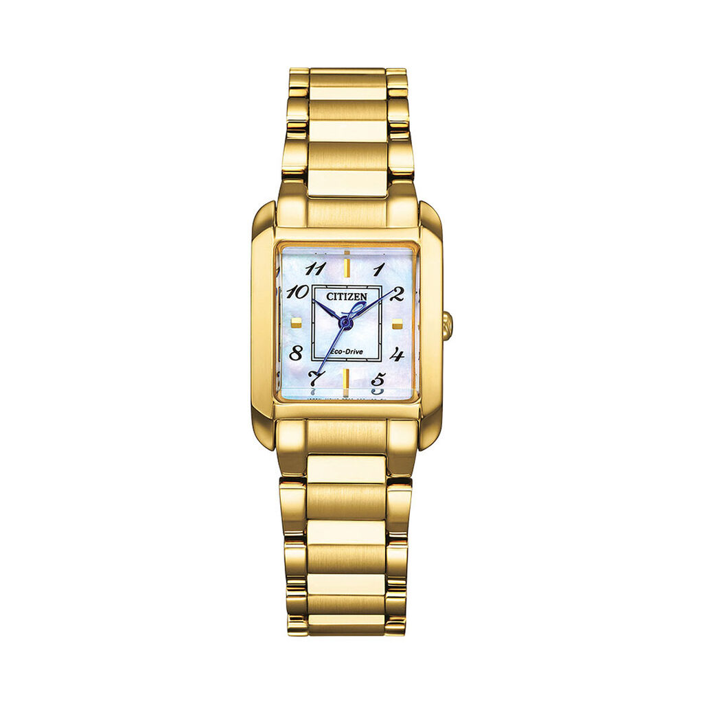 Montre Citizen Ladies Square Nacre Blanche - Montres étanches Femme | Marc Orian