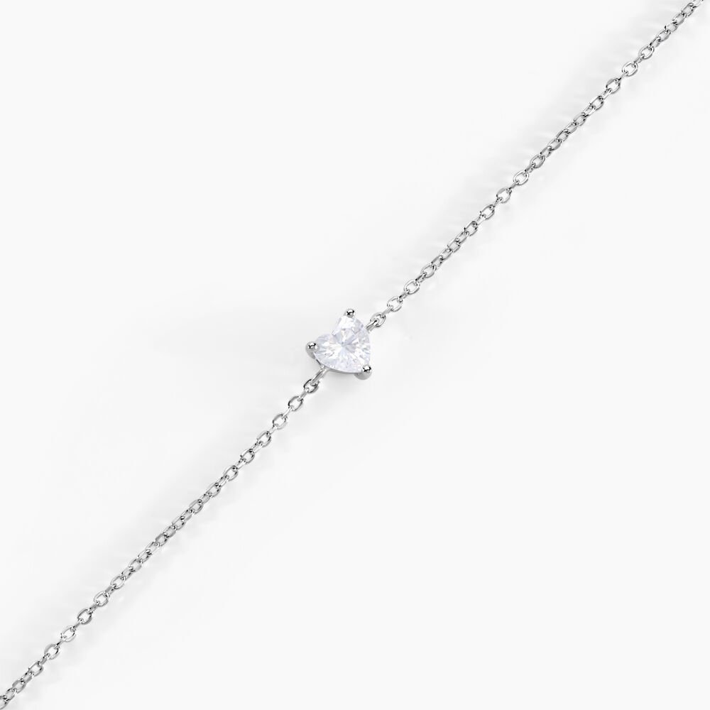 Bracelet Kelvyn Argent Blanc Oxyde De Zirconium - Bracelets chaînes Femme | Marc Orian
