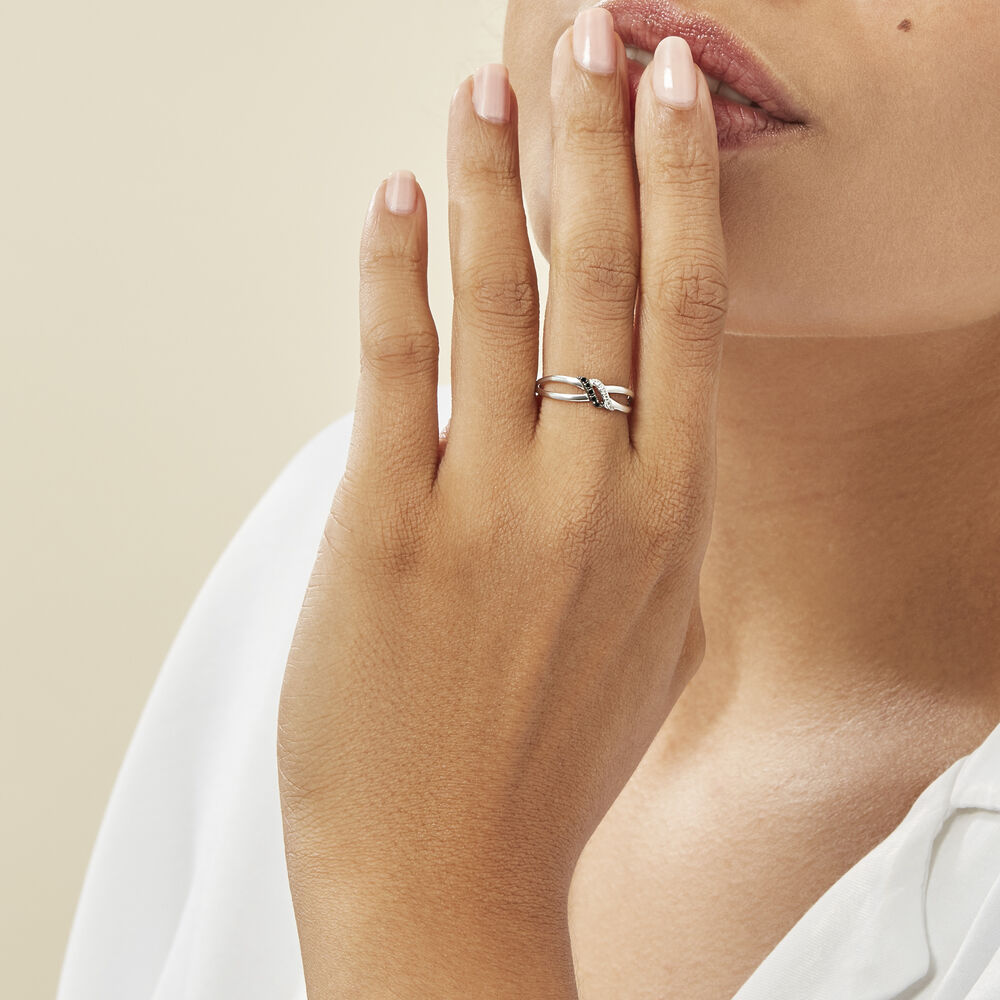 Bague Aline Or Blanc Diamant - Bagues pierres précieuses Femme | Marc Orian