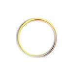 Alliance Entrelacee Demi Jonc Classique Or Tricolore - Alliances personnalis&eacute;es Famille | Marc Orian