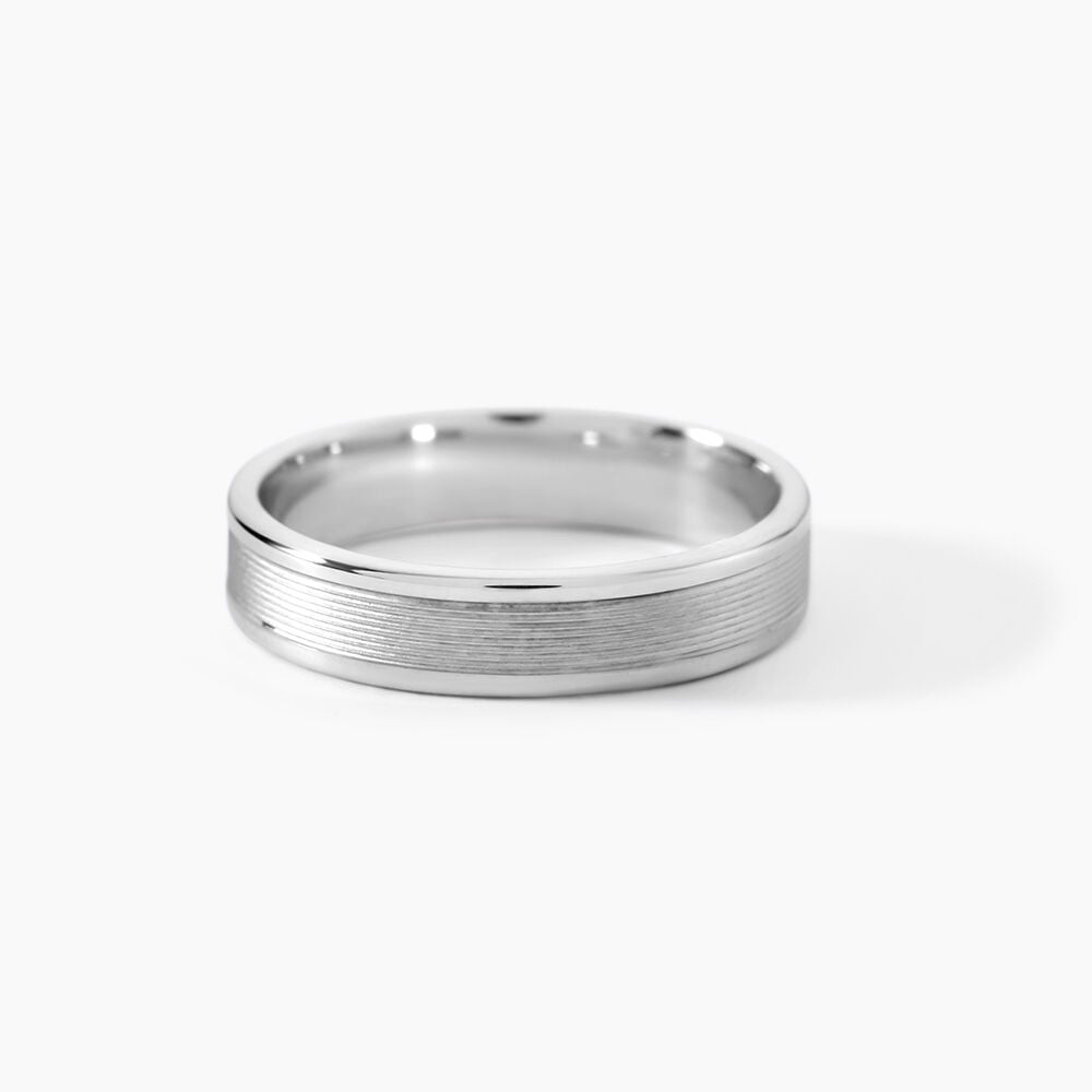 Alliance Aelyne Argent Blanc - Alliances duo Homme | Marc Orian