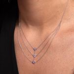 Collier Argent Blanc Blossom Oxyde De Zirconium - Colliers avec pierres Femme | Marc Orian