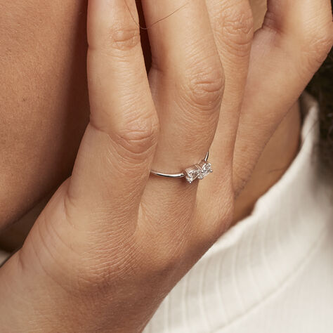 Bague Cinzia Argent Blanc Oxyde De Zirconium - Bague fantaisie Femme | Marc Orian
