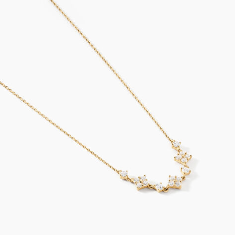 Collier Majestueuse Or Jaune Oxyde De Zirconium - Colliers avec pierres Femme | Marc Orian